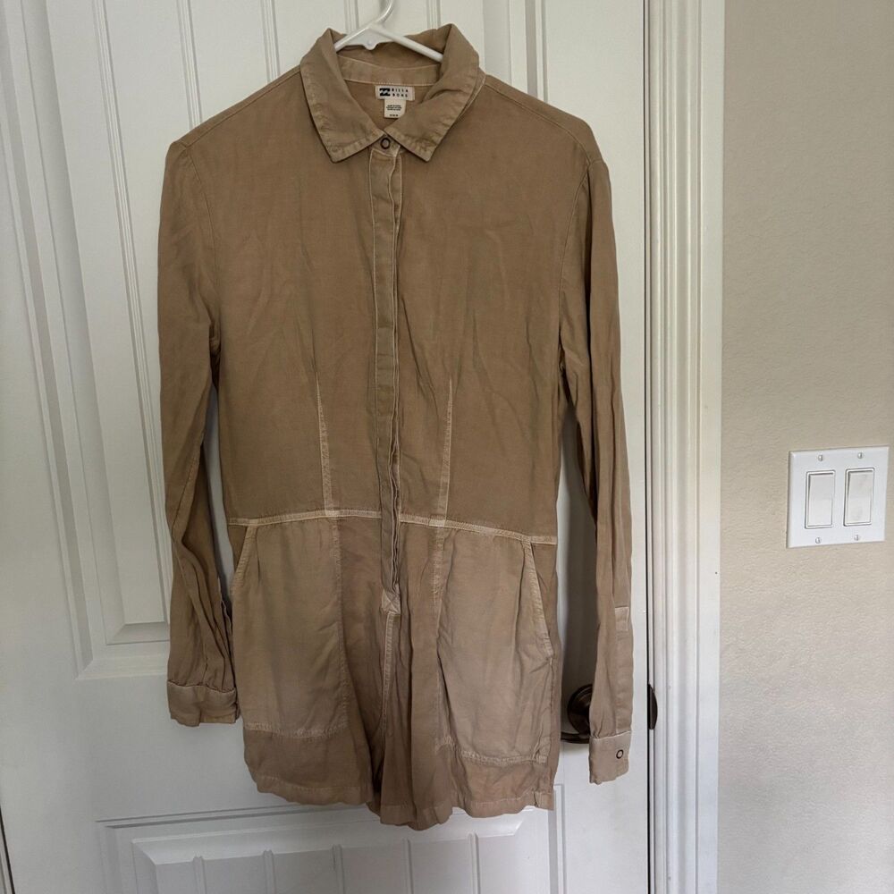 Vintage billabong brown womens romper meduim
